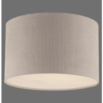 Leuchten Direkt Plafoniera moderna DURO con paralume cilindrico plissettato beige