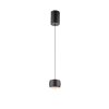 Leuchten Direkt lampada a sospensione BALLINI sferica nera, LED 3000 Kelvin, regolabile