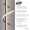 Leuchten Direkt lampada da tavolo Emanda, spirale color ottone, LED 3000 Kelvin, luce calda
