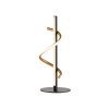 Leuchten Direkt lampada da tavolo Emanda, spirale color ottone, LED 3000 Kelvin, luce calda