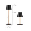 Leuchten Direkt lampada da tavolo EURIA LED, memoria, luce calda 3000 Kelvin