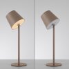 Leuchten Direkt lampada da tavolo LED BOTERIA sabbia, inclinabile e memoria, 3000 Kelvin