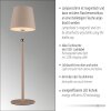 Leuchten Direkt lampada da tavolo LED BOTERIA sabbia, inclinabile e memoria, 3000 Kelvin