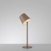 Leuchten Direkt lampada da tavolo LED BOTERIA sabbia, inclinabile e memoria, 3000 Kelvin