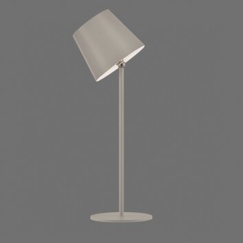 Leuchten Direkt lampada da tavolo LED BOTERIA sabbia, inclinabile e memoria, 3000 Kelvin