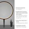 Leuchten Direkt Lampada esterna con picchetto ZIRKULU, anello LED, per terrazza e balcone