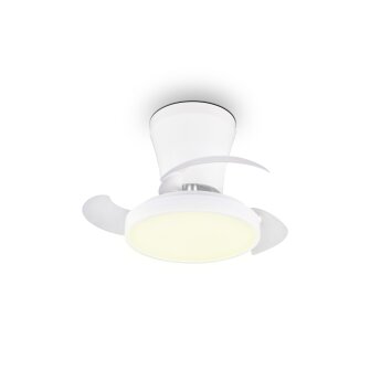 Reality plafoniera con ventilatore LED Moss, dimmerabile, luce regolabile 2700-6500 Kelvin