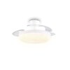 Reality plafoniera bianca con ventilatore Kiruna, LED, luce regolabile 2700-6500 Kelvin