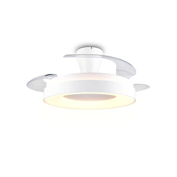 Reality plafoniera con ventilatore LED Vansbro, luce regolabile 2700-6500 Kelvin, 6 velocità