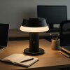 Brilliant Lampada da tavolo LED Kinich con paralume conico bianco, luce calda 2700 Kelvin