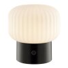 Brilliant Lampada da tavolo RGB Sarastro moderna, 2700 Kelvin luce calda, scanalature