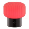 Brilliant Lampada da tavolo RGB Sarastro moderna, 2700 Kelvin luce calda, scanalature