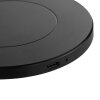Brilliant Leuchten Caricatore Charger, disco nero piatto e rotondo, stile moderno