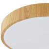 Brilliant LED Plafoniera Teranon rotonda color legno chiaro, 3000 Kelvin bianco caldo