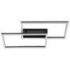 Brilliant plafoniera LED Jorvic con cornici e schermo nero, 3000 Kelvin luce calda