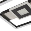 Brilliant Plafoniera LED Baldo, design a riquadri, schermo nero, luce calda 3000 Kelvin
