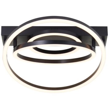 Brilliant plafoniera Pedley LED, punti luce orientabili, 3000 Kelvin bianco caldo