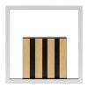 Brilliant plafoniera Calma LED, listelli in legno scuro, 3000 Kelvin bianco caldo