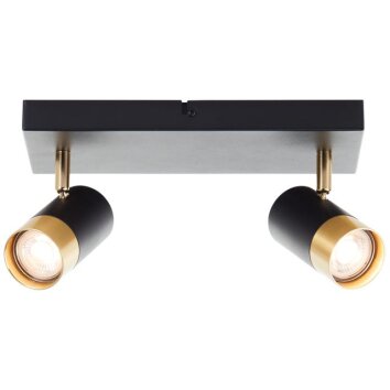Brilliant Faretto doppio da soffitto Vigolo con teste cilindriche orientabili