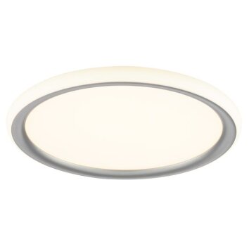 Brilliant Plafoniera LED Carloz, piatta e rotonda con memoria, 3000 Kelvin bianco caldo