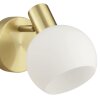 Brilliant Leuchten Faretto da parete country Cony, sfera bianca per la lettura a letto
