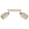 Brilliant Plafoniera Arlo con 2 punti luce e paralumi cilindrici beige, per corridoio