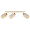 Brilliant Faretto da soffitto Arlo con paralumi cilindrici beige e teste orientabili