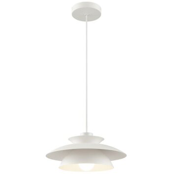 Brilliant Leuchten Lampada a sospensione moderna Appia con paralumi conici bianchi