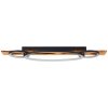 Brilliant Plafoniera LED Pirus con memoria, tre anelli neri e luce calda a 3000 Kelvin