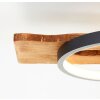 Brilliant Plafoniera LED Pirus con memoria, tre anelli neri e luce calda a 3000 Kelvin