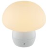 Brilliant LED lampada da tavolo a fungo Dupos, bianca, 2700 Kelvin bianco caldo, dimmerabile