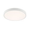Brilliant Plafoniera LED piatta rotonda bianca Solistra con memoria, luce calda 3000 Kelvin