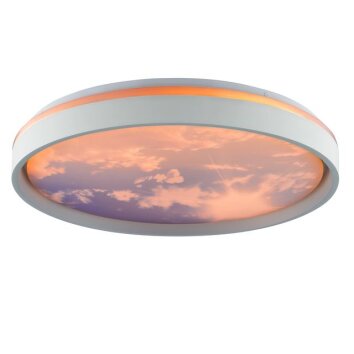Brilliant plafoniera LED Sky-Dream grigia, telecomando, luce regolabile 3000-6500 Kelvin