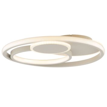 Brilliant Plafoniera LED Runda a doppio anello, memoria, beige, luce calda 3000 Kelvin