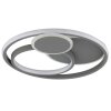 Brilliant plafoniera LED Runda, corpo antracite, anelli, memoria, 3000 Kelvin bianco caldo