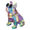 Brilliant lampada da tavolo Gaston, cane trasparente, LED 3000 Kelvin bianco caldo