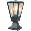 Brilliant Leuchten Lampada da paletto Westcliff, lanterna trapezoidale antracite IP44