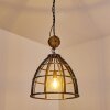 Haervej Lampadario a sospensione Legno chiaro, Nero, 1-Luce