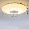 HEMLO Plafoniera LED Bianco, 1-Luce, Telecomando, Cambia colore