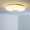 HEMLO Plafoniera LED Bianco, 1-Luce, Telecomando, Cambia colore