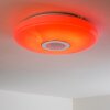 HEMLO Plafoniera LED Bianco, 1-Luce, Telecomando, Cambia colore