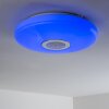 HEMLO Plafoniera LED Bianco, 1-Luce, Telecomando, Cambia colore