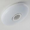 HEMLO Plafoniera LED Bianco, 1-Luce, Telecomando, Cambia colore