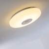 HEMLO Plafoniera LED Bianco, 1-Luce, Telecomando, Cambia colore