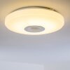 HEMLO Plafoniera LED Bianco, 1-Luce, Telecomando, Cambia colore