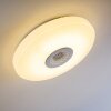 HEMLO Plafoniera LED Bianco, 1-Luce, Telecomando, Cambia colore