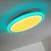 BERMEO Plafoniera LED Bianco, 2-Luci, Telecomando, Cambia colore