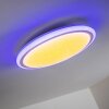 BERMEO Plafoniera LED Bianco, 2-Luci, Telecomando, Cambia colore