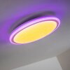 BERMEO Plafoniera LED Bianco, 2-Luci, Telecomando, Cambia colore