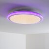 BERMEO Plafoniera LED Bianco, 2-Luci, Telecomando, Cambia colore